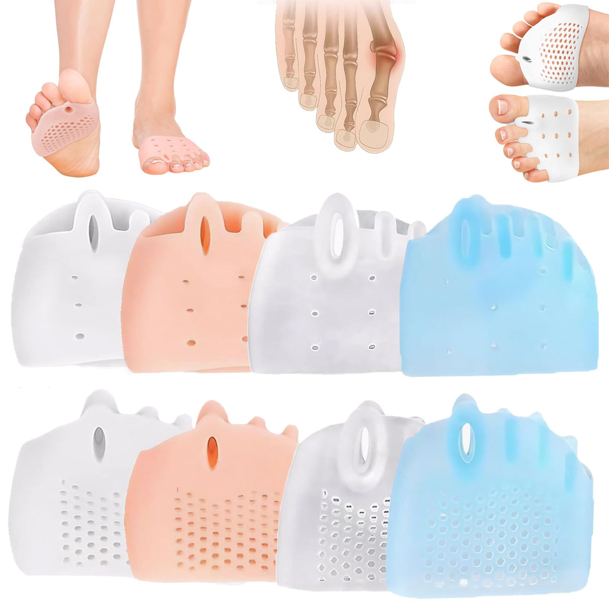 Charunee front pack showing four pairs and benefits of comfort