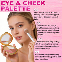 Charunee open palette shades overhead illustrating coordinated cheek and eye colors