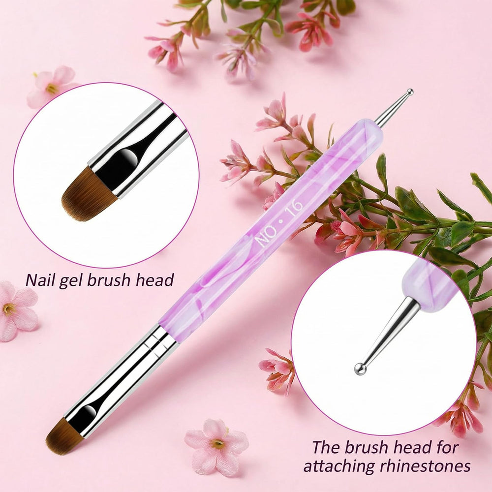 Chedin brushes held in hand demonstrating compact size and precise control