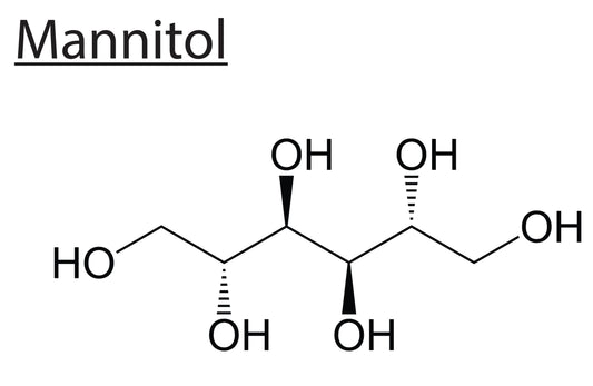 ChemCenter mannitol fine powder close-up demonstrating texture for rapid dissolution benefit
