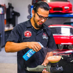 Chemical Guys conditioner pouring texture demonstrating smooth lubrication