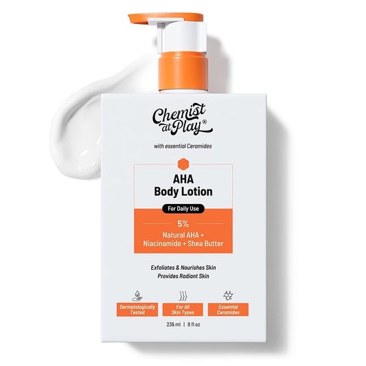 Chemist at Play front packaging showing 236ml bottle and clinical, minimalist look