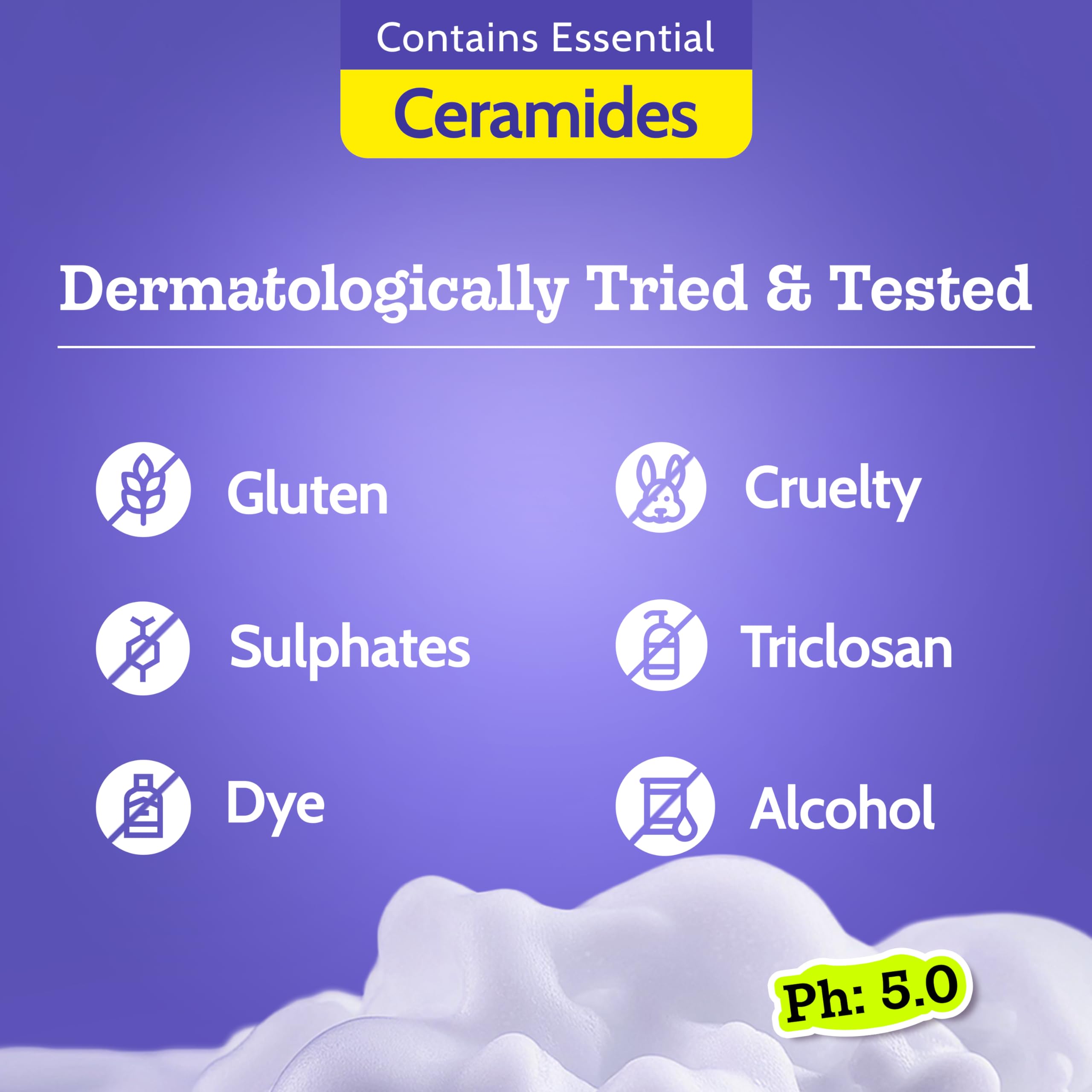 Chemist at Play ingredients layout emphasizing acids and ceramide support