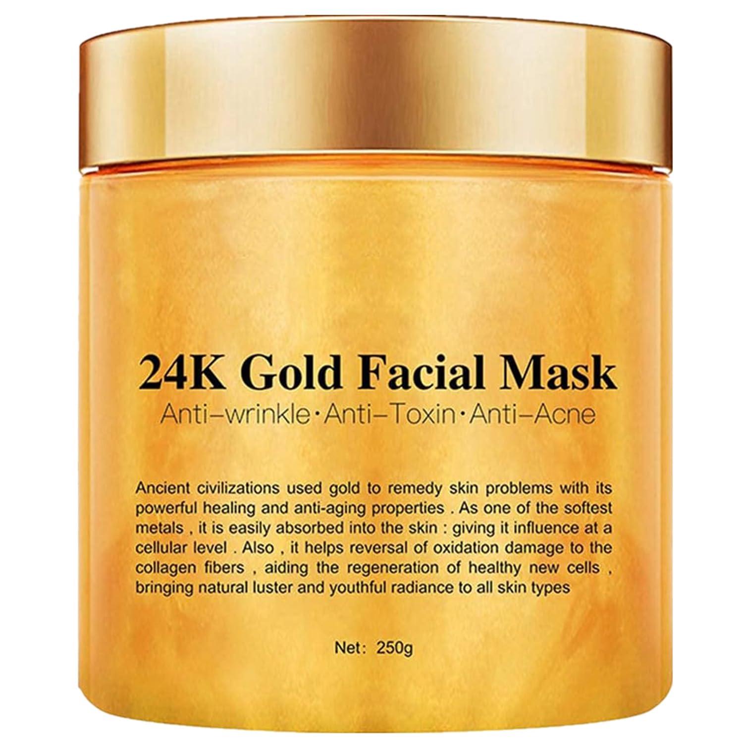 Chenkxin gold mask front jar showing product and label for clear identification and trust
