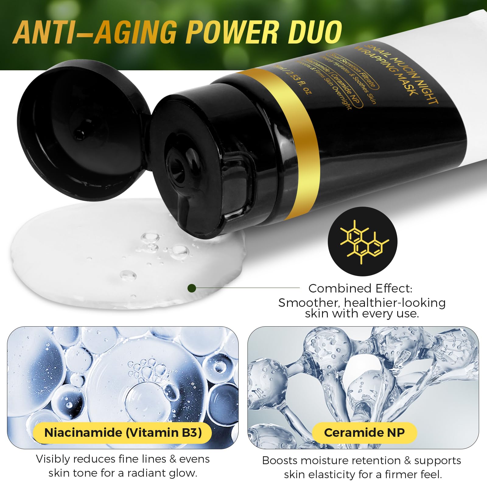 chenyayun film formed on skin demonstrating overnight wrap benefit