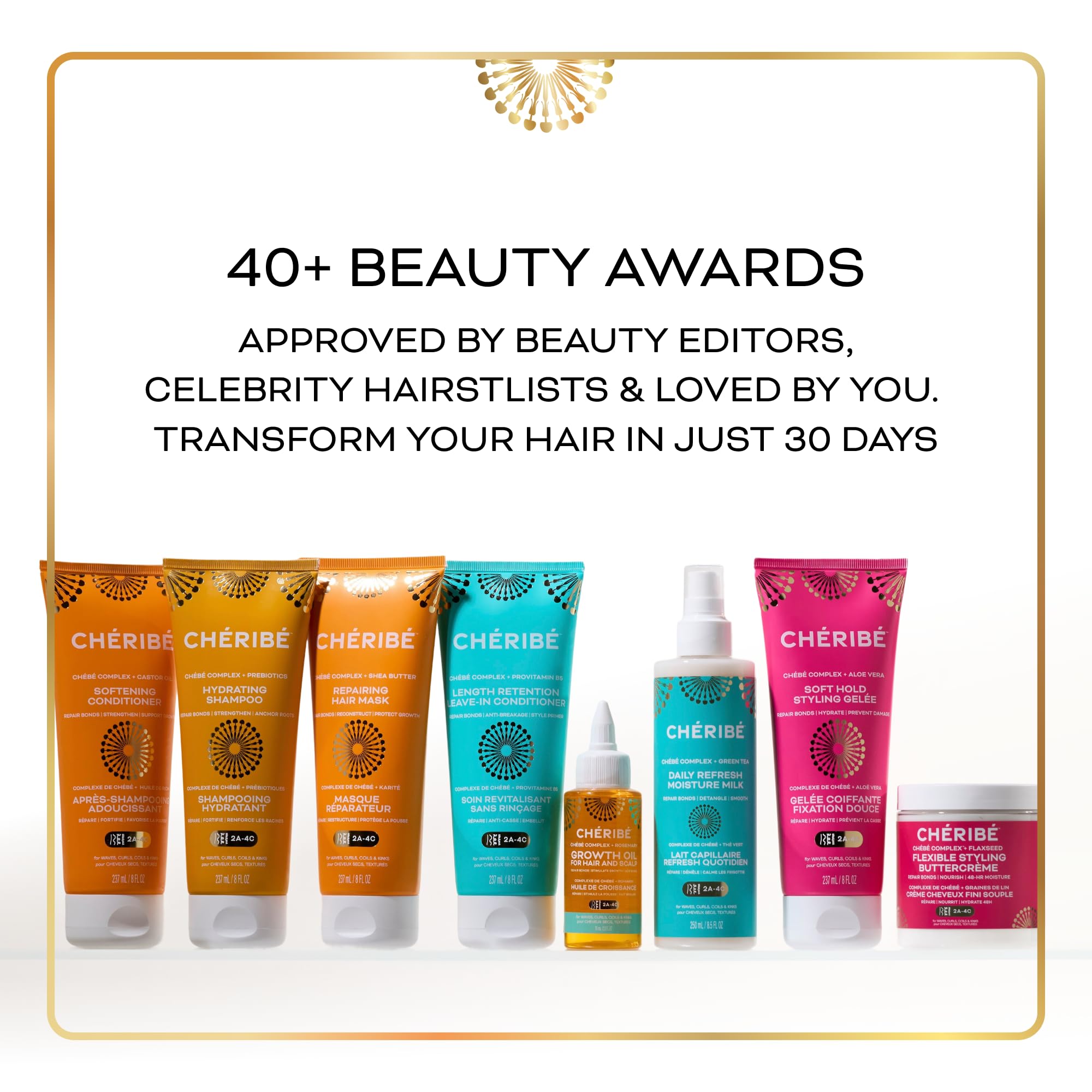Chéribé lifestyle bathroom routine on shelf signaling daily ritual and salon-quality results