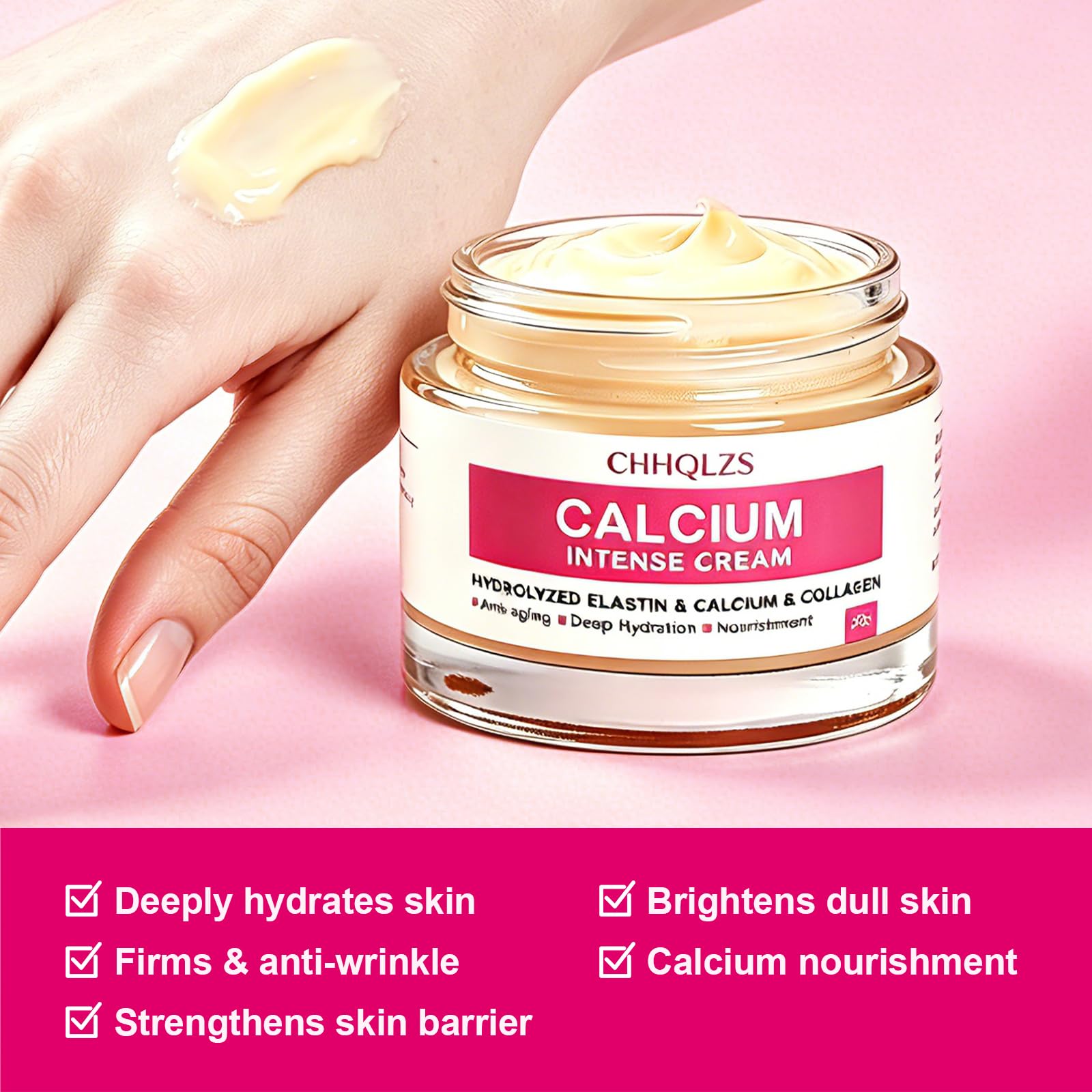 CHHQLZS niacinamide and hydrolyzed elastin ingredient presentation for elasticity