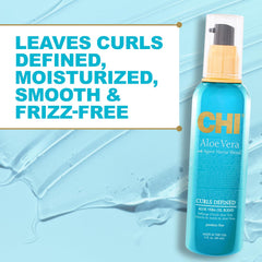 CHI aloe vera oil pump detail highlighting easy controlled dispensing