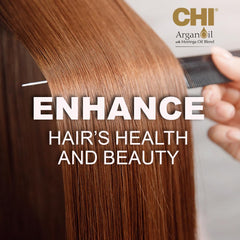 CHI close-up of moringa argan oil texture demonstrating lightweight hydration
