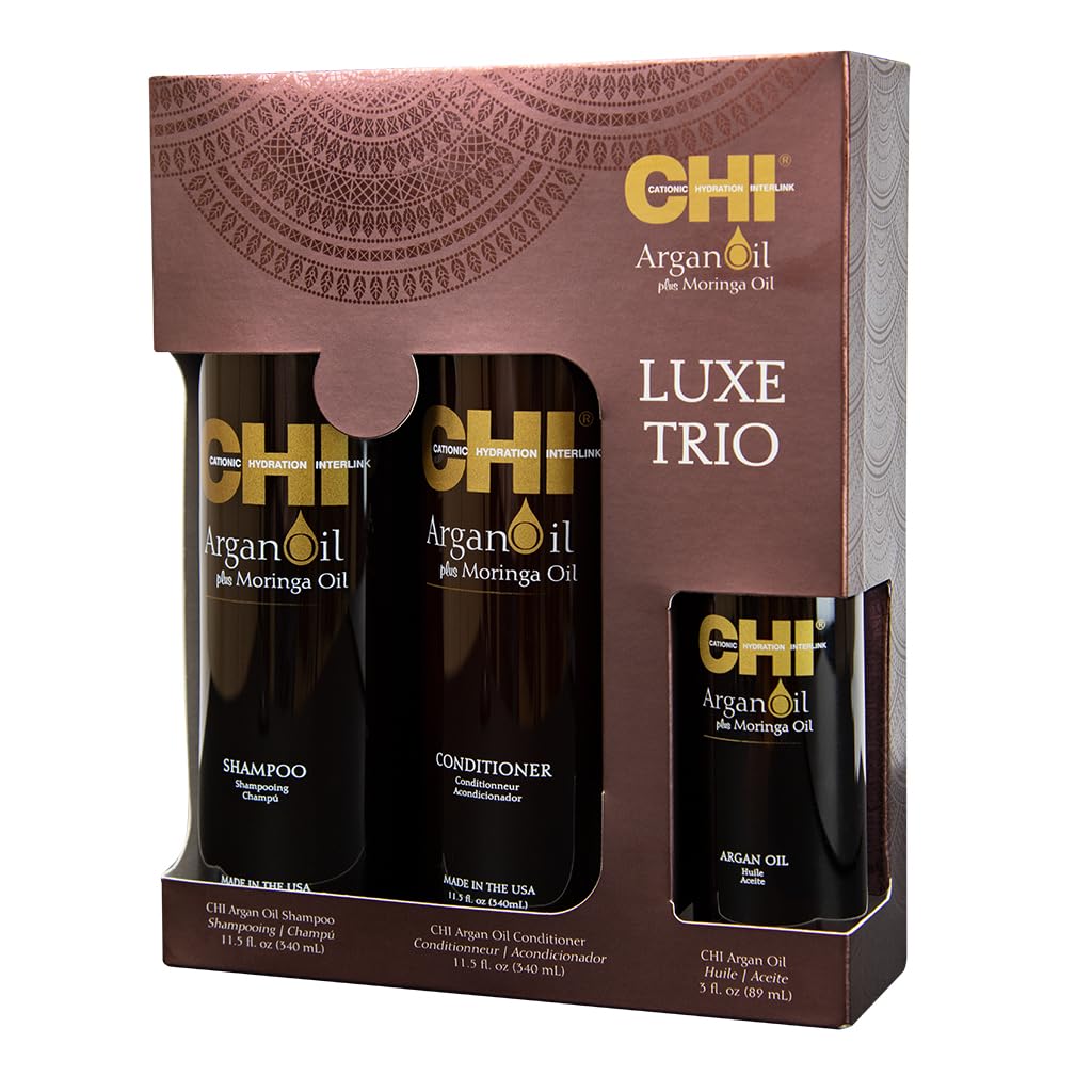 CHI kit staged in bathroom setting illustrating salon-quality routine at home