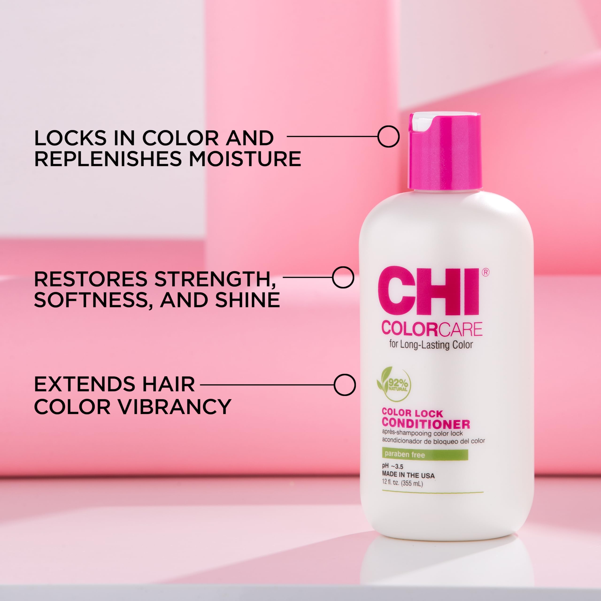 CHI back label image highlighting ingredients and directions