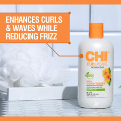 CHI CurlyCare back label displaying ingredients and usage directions