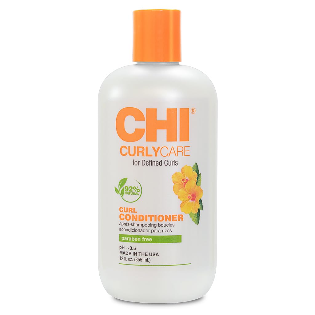 CHI CurlyCare front bottle showing product and curl-specific benefits