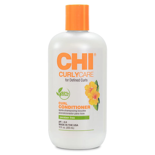 CHI CurlyCare front bottle showing product and curl-specific benefits