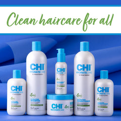CHI hydratecare aloe and sea kelp display showing moisturizing botanicals