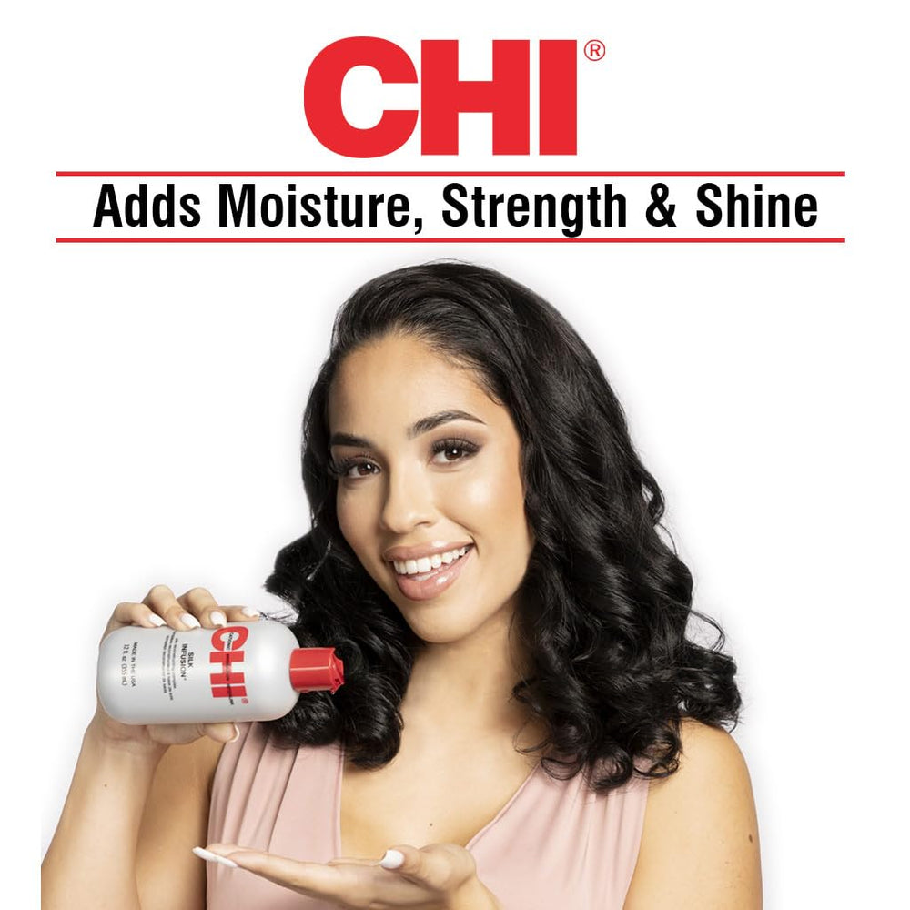 CHI before and after hair shine improvement visible