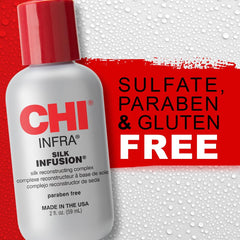 CHI bottle held in hand showing compact 2 oz travel-ready size