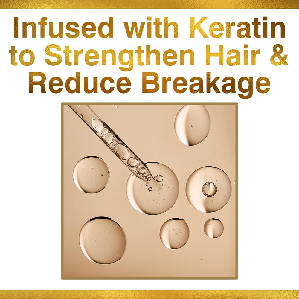 CHI label closeup highlighting keratin, sulfate-free and paraben-free claims