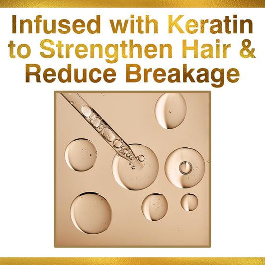 CHI label closeup highlighting keratin, sulfate-free and paraben-free claims