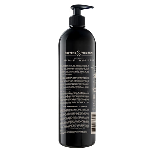 CHI Pour Homme pump dispenser detail for easy, mess-free everyday use