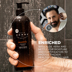 close-up foam texture of CHI Pour Homme shampoo highlighting gentle lather
