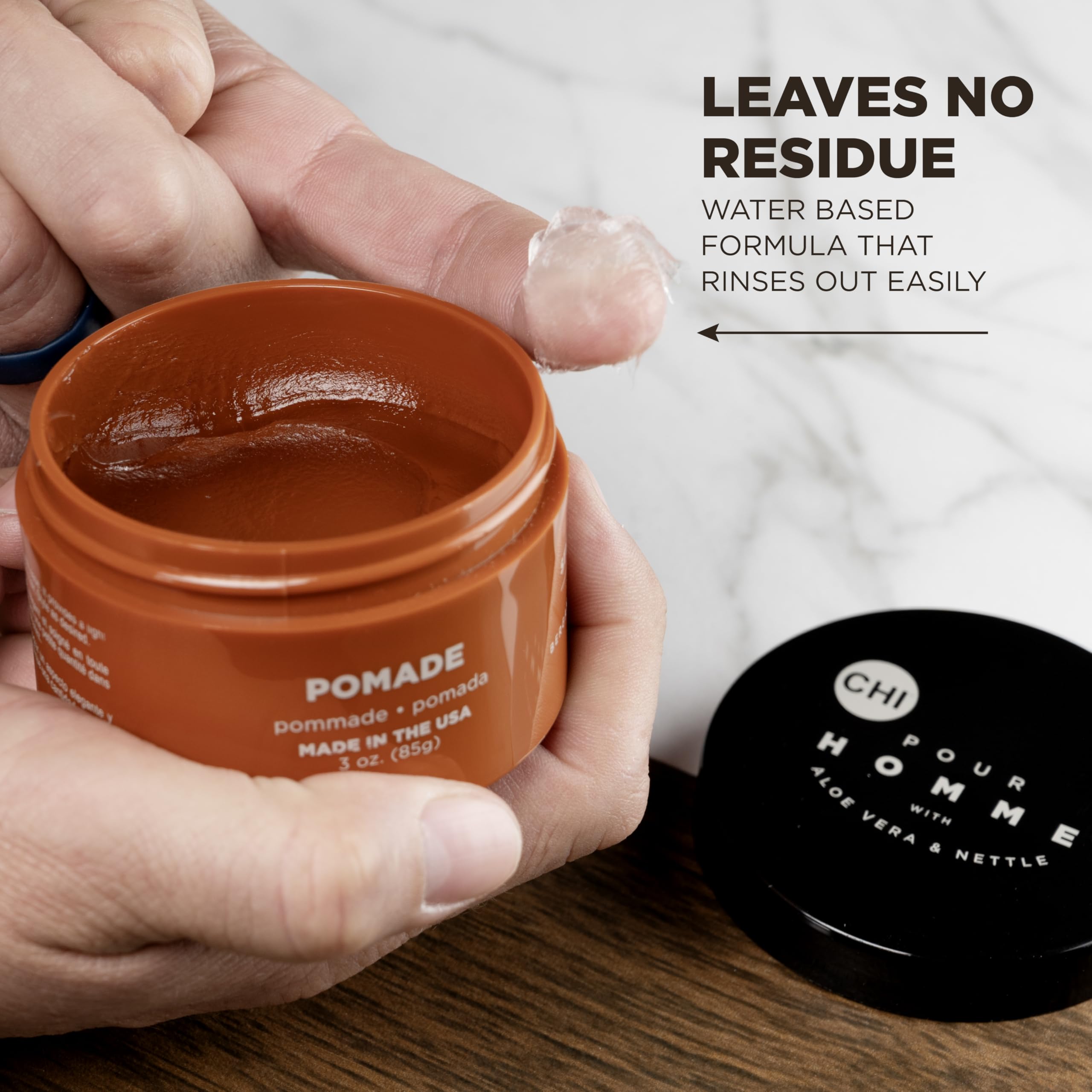 CHI Pour Homme textured crop haircut illustrating flexible hold and definition