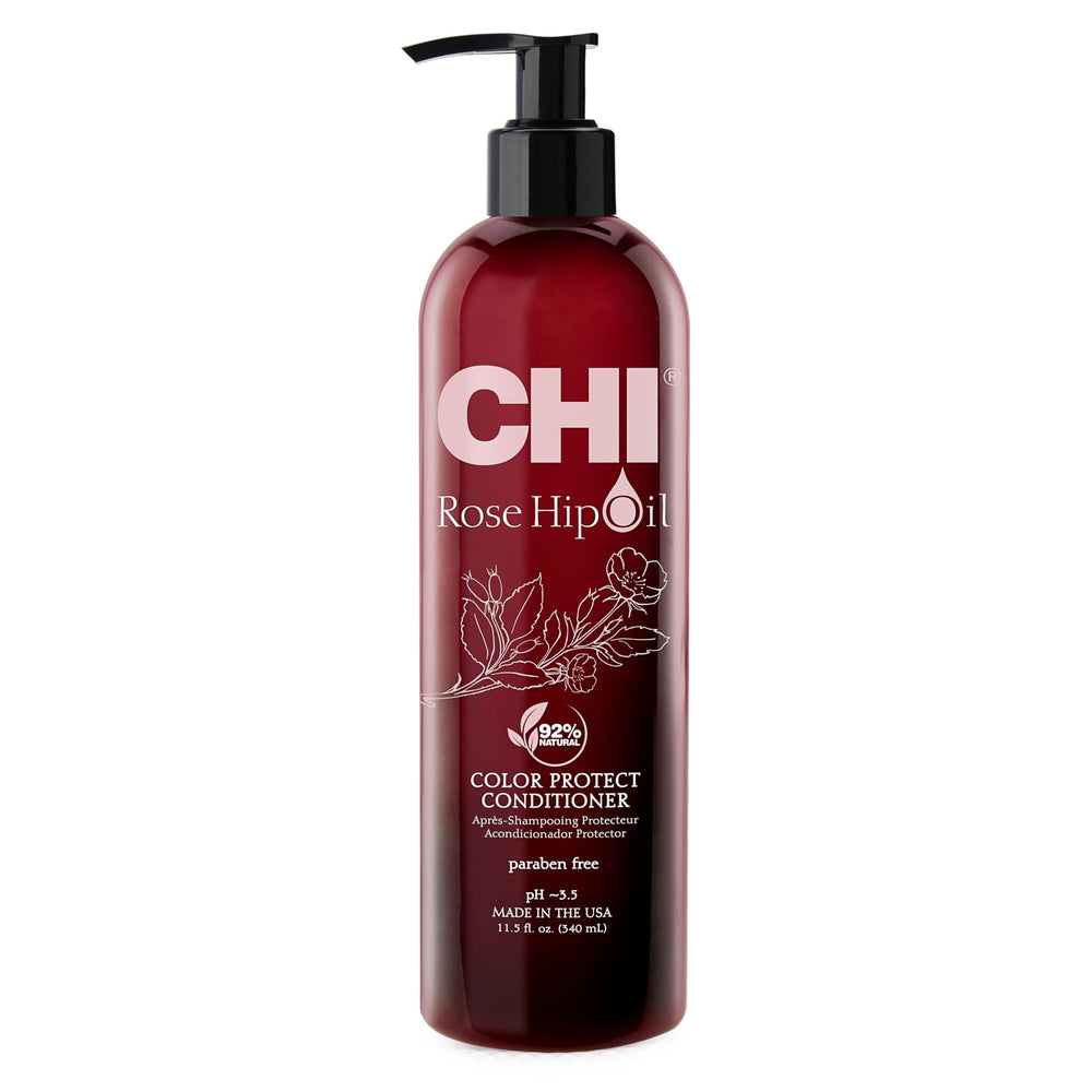 CHI front label view highlighting product benefits and color retention