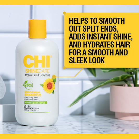 CHI label close-up highlighting ingredients and clean-formula benefit