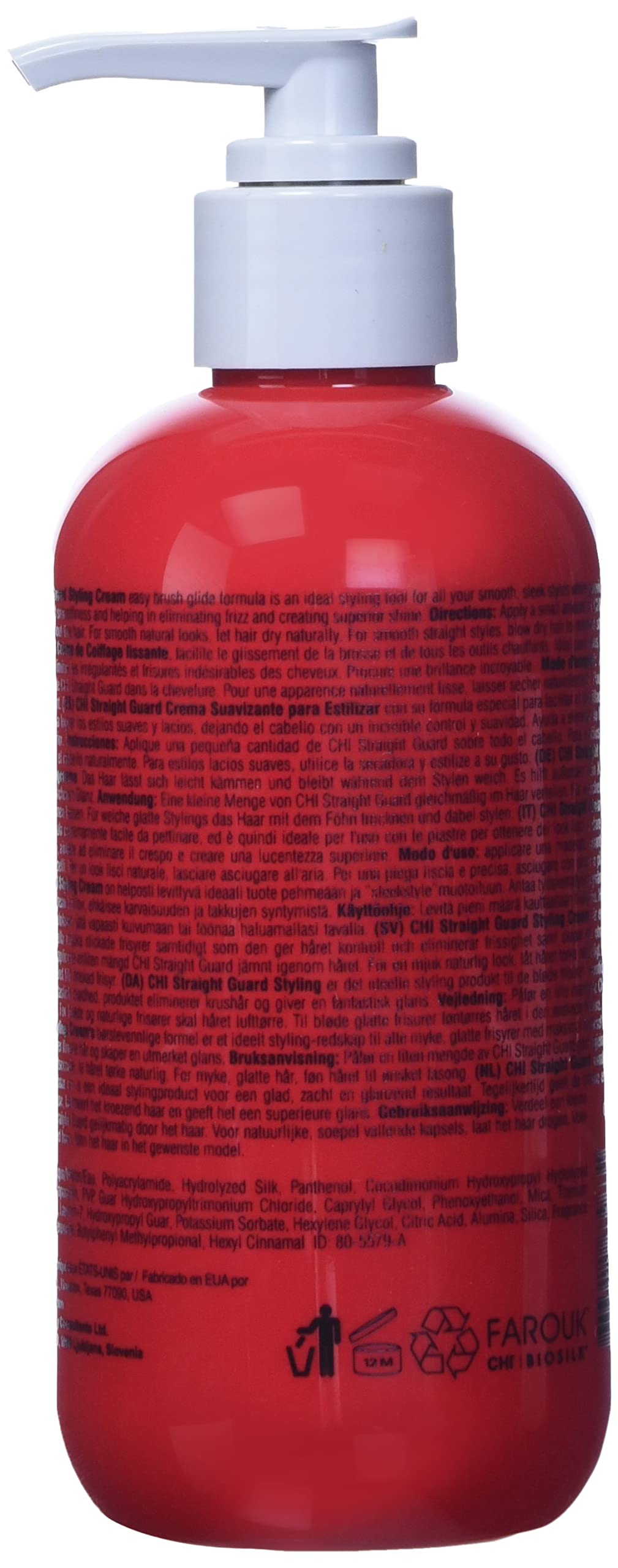 CHI Straight Guard applied during blow-drying for smoother finished hair