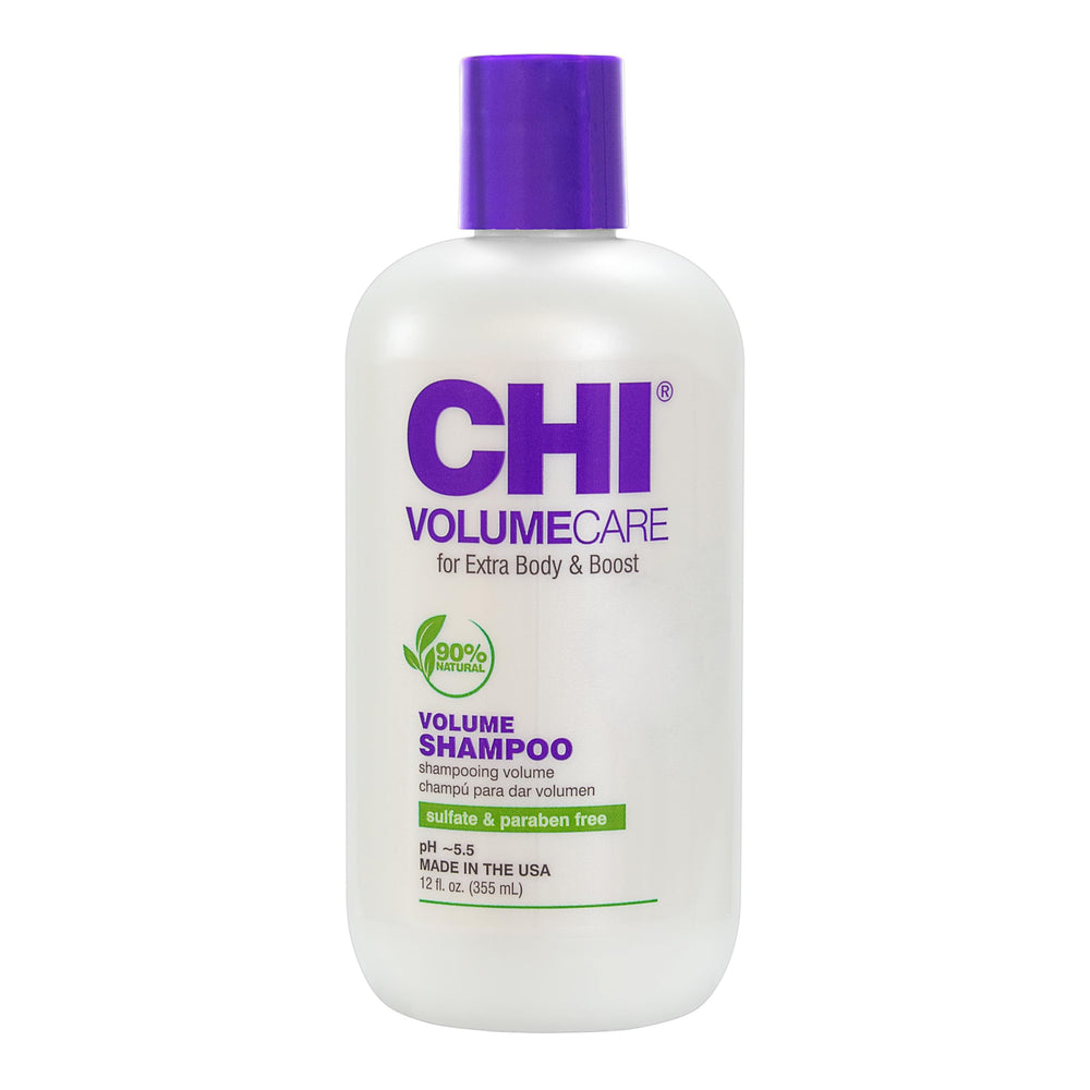 CHI VolumeCare front bottle showing label and 12 oz size benefits