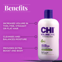 CHI close-up of pump and label highlighting ingredients and ease