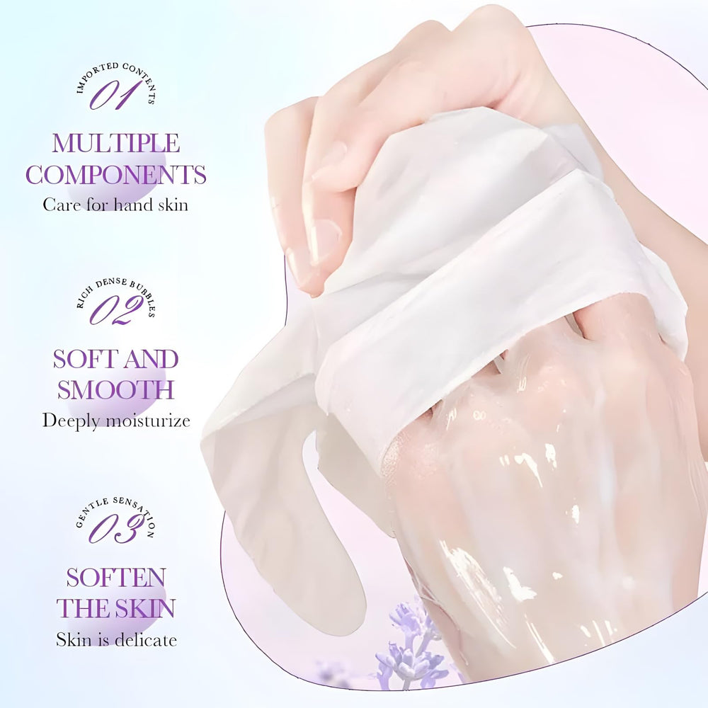 Chicwe close-up of glove serum texture highlighting deep hydration