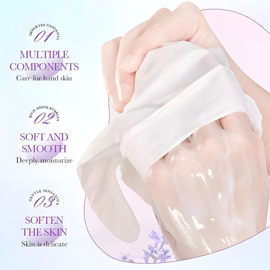 Chicwe close-up of glove serum texture highlighting deep hydration