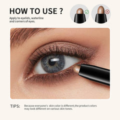 Chifure eyeshadow stick size comparison with coin for travel-friendly size