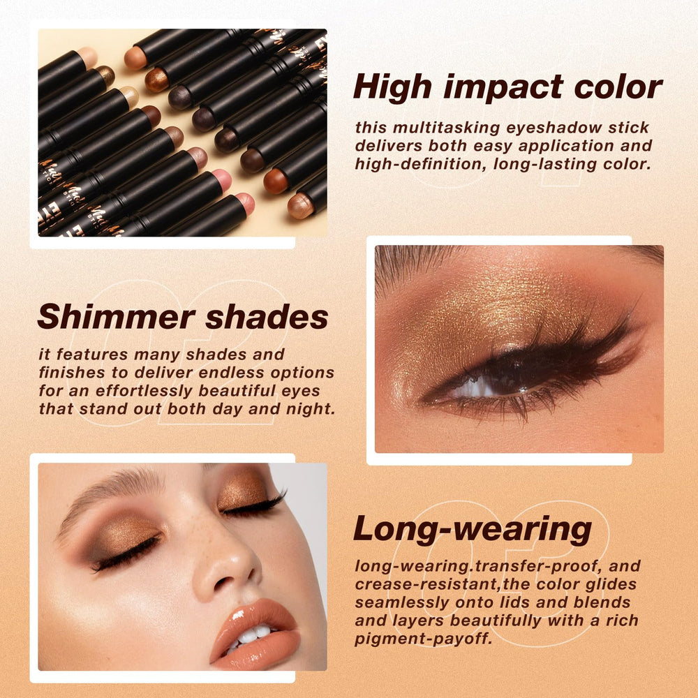 Chifure eyeshadow stick swatch on forearm showing color payoff benefit