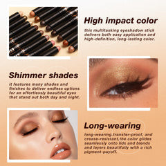 Chifure eyeshadow stick swatch on forearm showing color payoff benefit