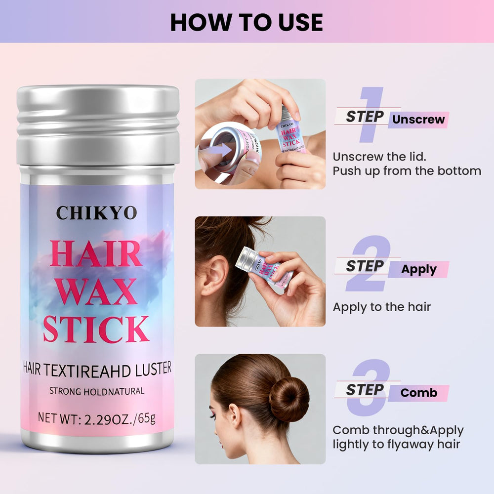 CHIKYO finishing stick with edge brush sculpting baby hair for defined hairline benefit