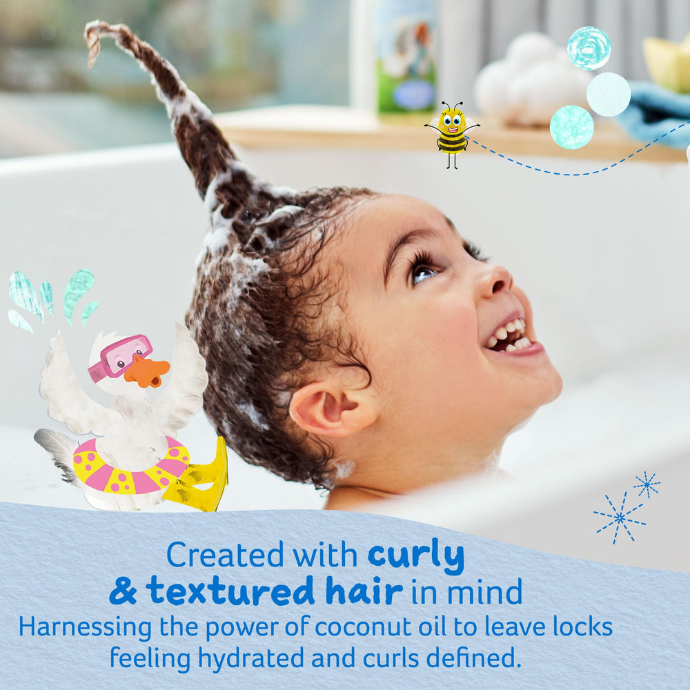 Childs Farm coconut oil texture close-up showing nourishing benefits