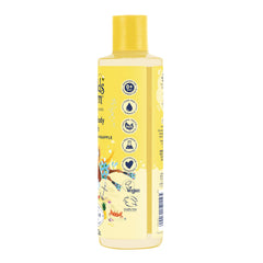 Childs Farm creamy foam lather demonstrating gentle cleansing and moisturization