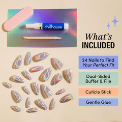 Chillhouse dual-sided buffer file cuticle stick and gentle glue kit