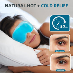 Chillojos mask in use on a resting woman for soothing relief