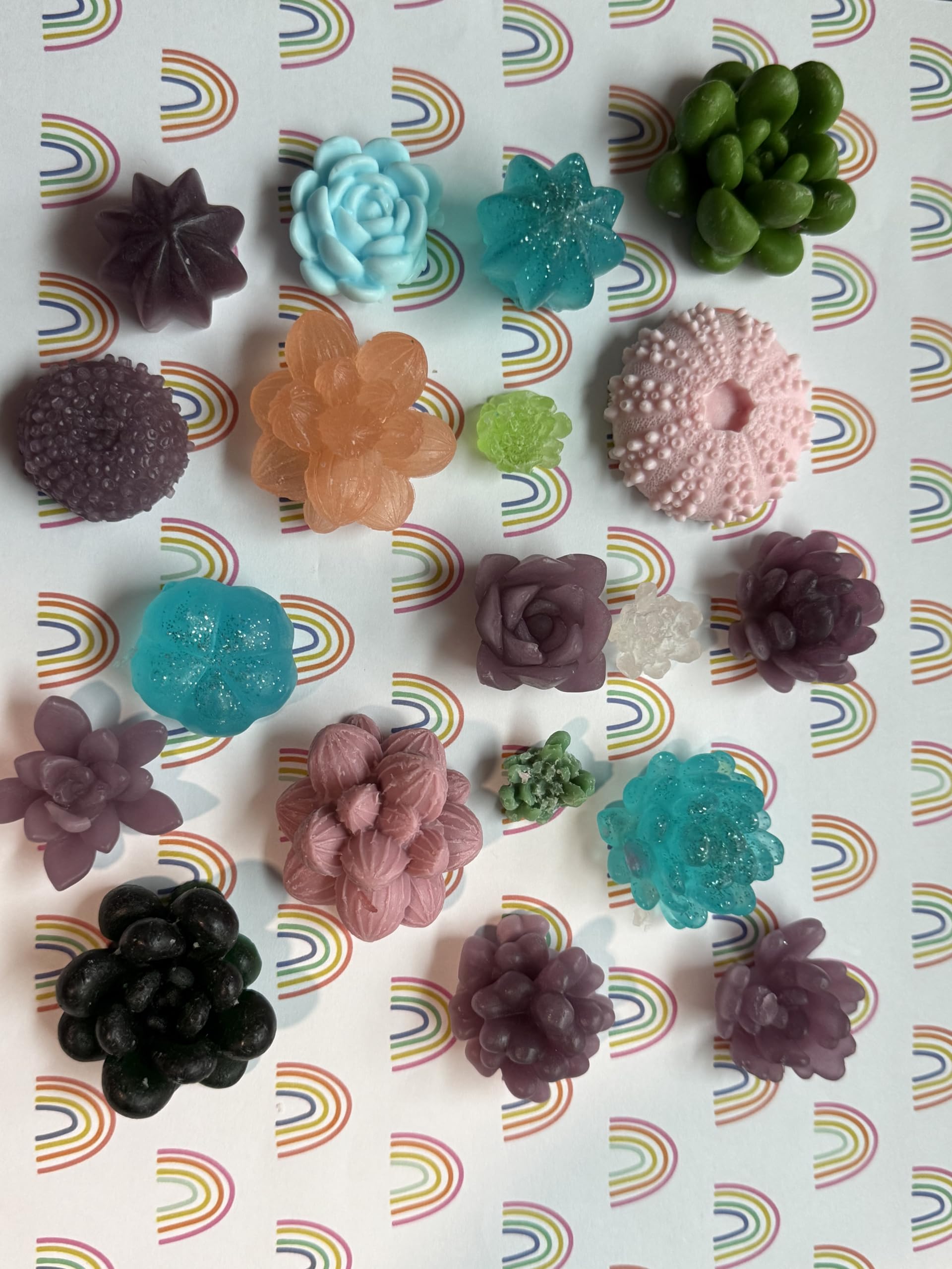 Chilvera soaps beside a coin for scale showing five to six mini bars and practical dimensions