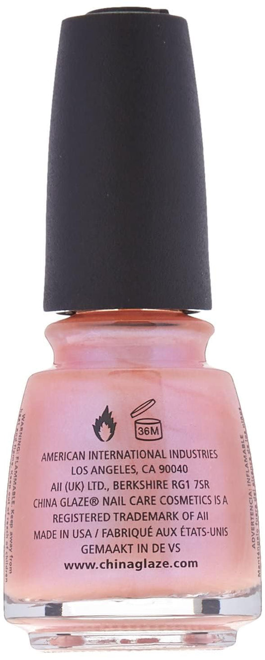 China Glaze brush applying Afterglow showing smooth stroke and easy application