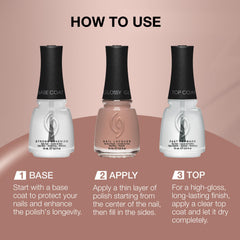 China Glaze manicure in use showcasing longwear shine and everyday elegance