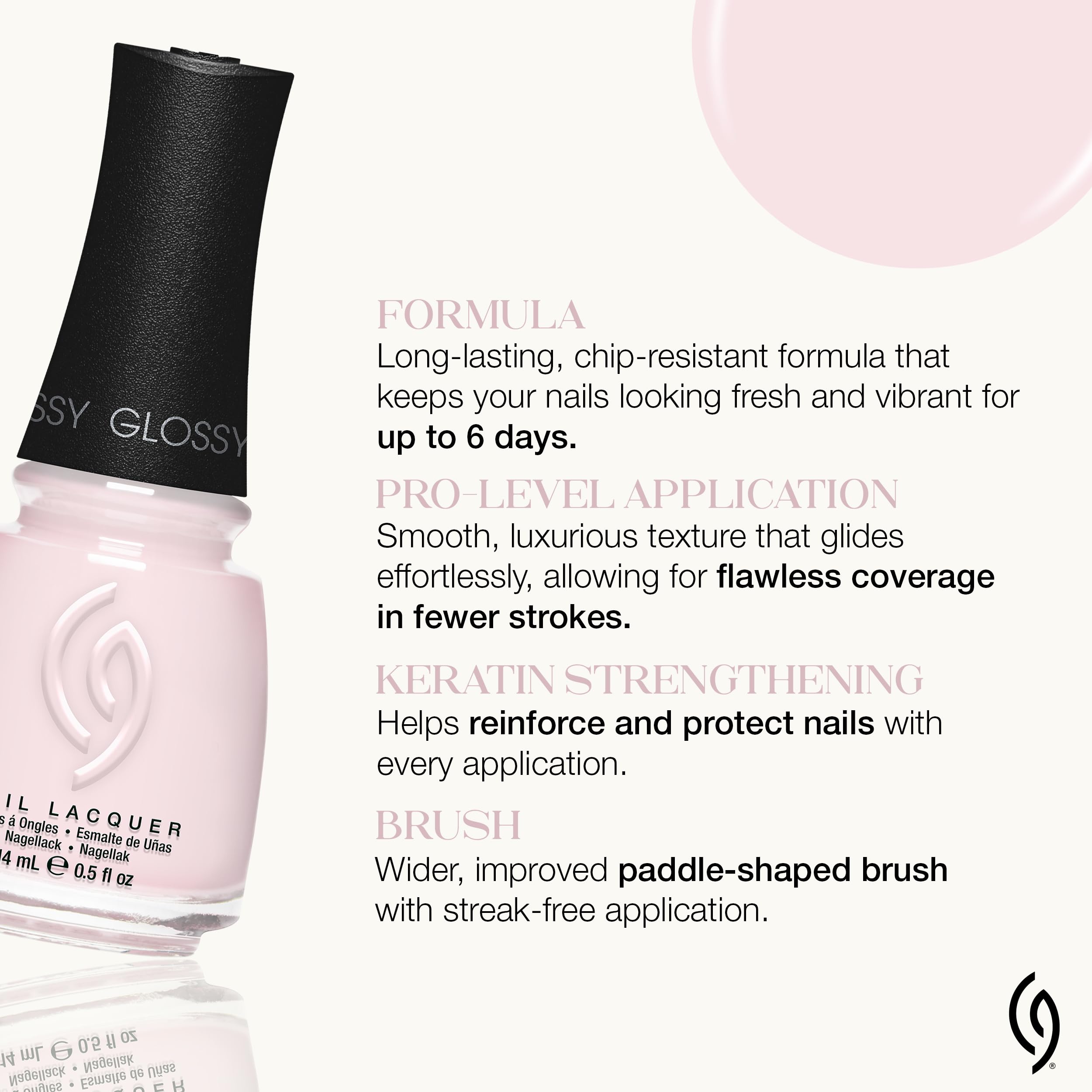 China Glaze angled bottle showing label and quick-dry glossy effect