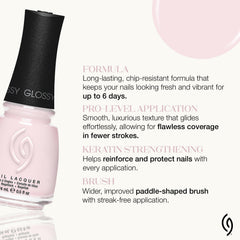 China Glaze angled bottle showing label and quick-dry glossy effect