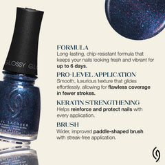 China Glaze painted nails swatch demonstrating salon-quality glossy wear