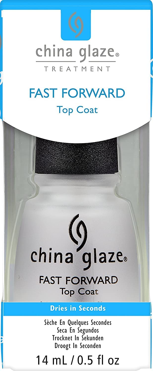 China Glaze front bottle showing label and glossy finish benefit