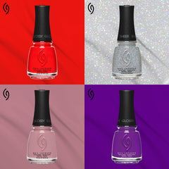China Glaze bottle in salon setting illustrating professional-quality results