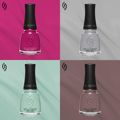 China Glaze packaging label closeup highlighting 21-free formula benefit
